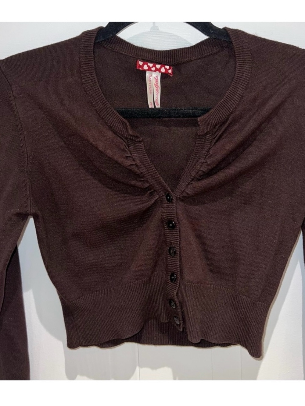 Gossip Girl Chocolate Brown Cardigan